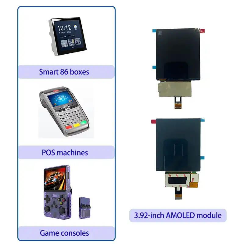 3.92" OLED Display I2C Interface 1080 × 1240 Resolution5
