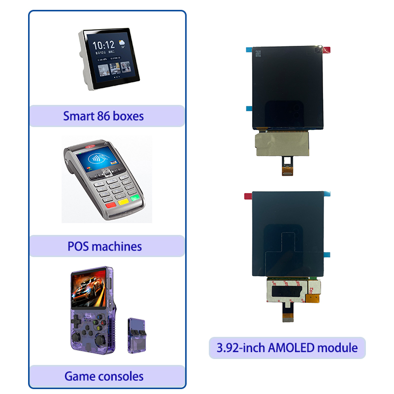3.92-inch AMOLED Display Module | High Brightness Industrial Grade Panel | Suitable for 86 Box/Gaming Console/POS Terminal6