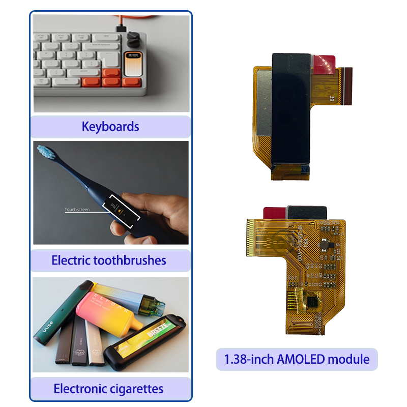 1.38-Inch AMOLED Display Module | 128×400 Resolution | Ultra-Low Power for Wearables5