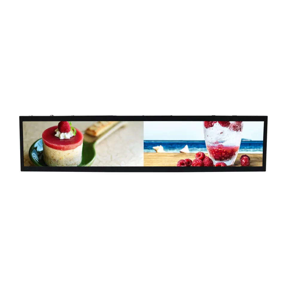 8.8-inch High-Brightness Stretched Bar LCD Advertising Screen 
