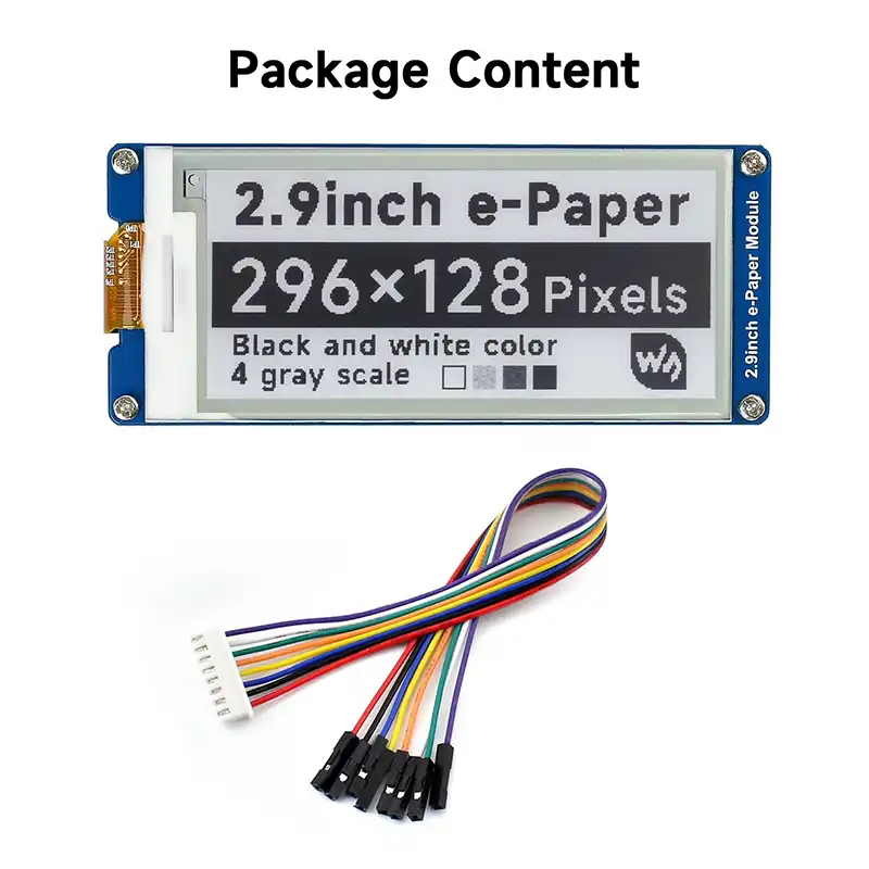 2.9 Inch O-Paper Module 296 × 128 Low Power E-Paper Display for ESL IoT and Embedded Systems5